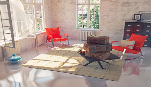 vintage suitcases on a table