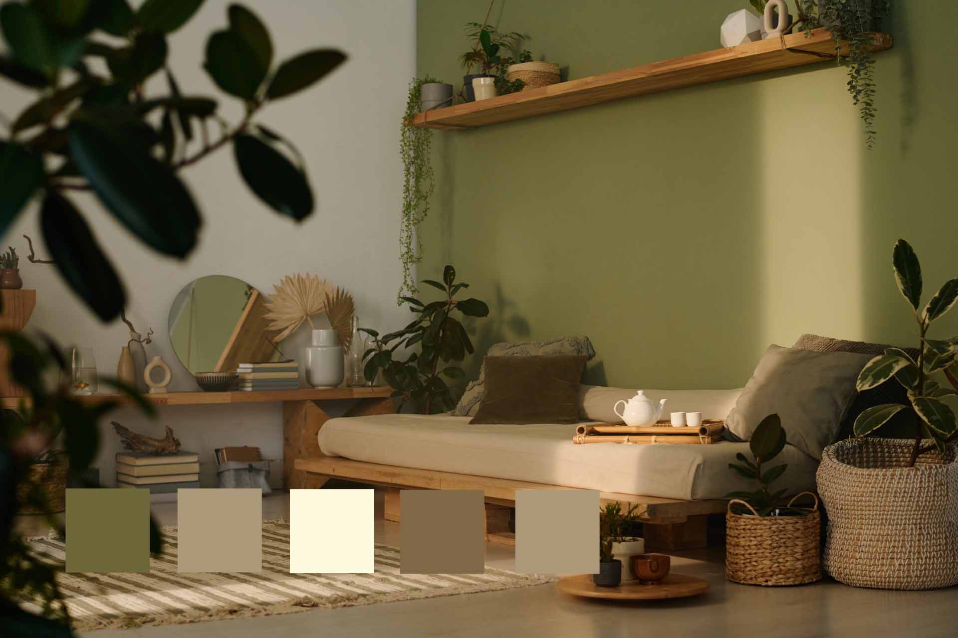 Palette de couleur Japandi
