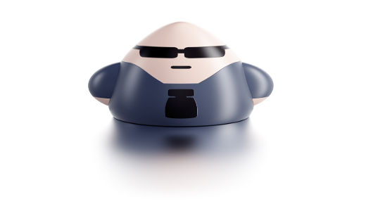 symbolic 3d bodyguard, isolated render